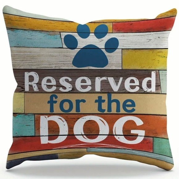 NWT Reserved For The Dog Pillow Cover - Picture 2 of 2